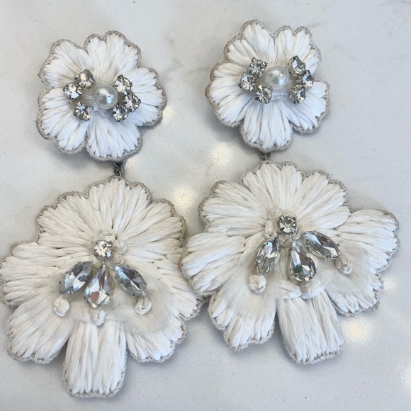 Stevie Earring with Rhinestones and Pearls - Picture 1 of 9